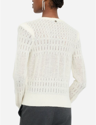 cardigan blanc liu jo nice 06 boutique