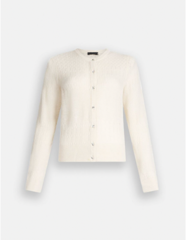 gilet maille blanc liu jo nice 06 boutique