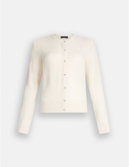 gilet maille blanc liu jo nice 06 boutique