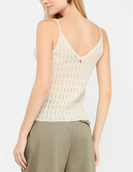 top maille ecru liu jo nice 06 boutique