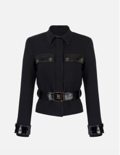 blouson noir elisabetta franchi nice boutique