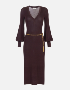 robe pull bordeaux femme luxe