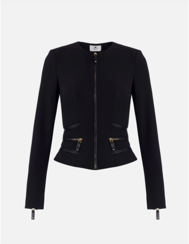 veste noire elisabetta franchi nice france