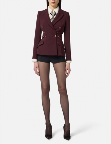 veste burgundy elisabetta franchi nice boutique