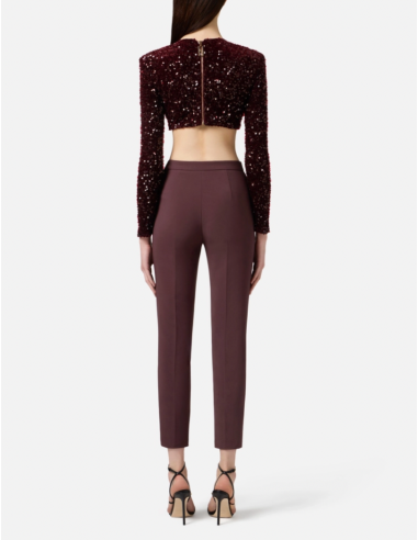 pantalon merlot elisabetta franchi shopping nice