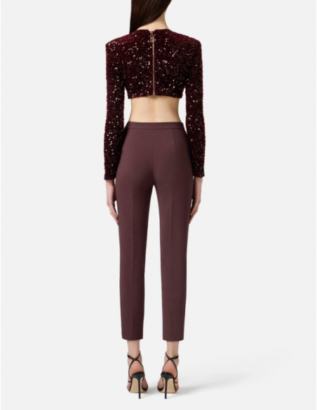 pantalon merlot elisabetta franchi shopping nice