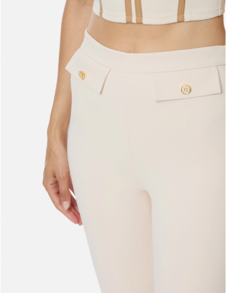 ELISABETTA FRANCHI Pantalon milk - PA120