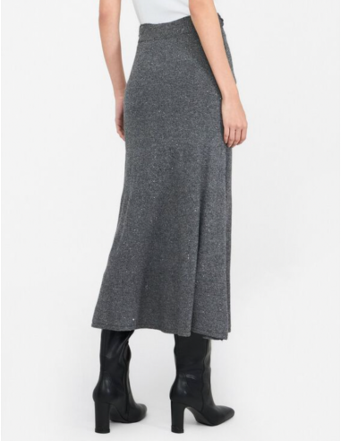 jupe maille paillettes liu jo nice boutique