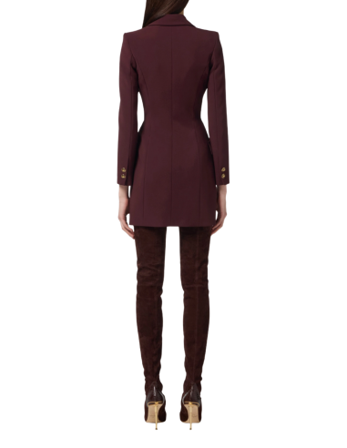 robe burgundy elisabetta franchi nice boutique