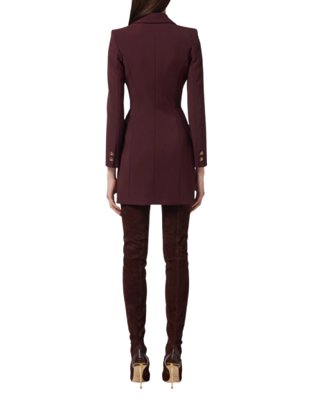 robe burgundy elisabetta franchi nice boutique