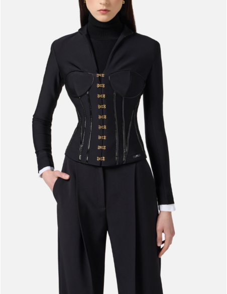 veste noire elisabetta franchi nice boutique