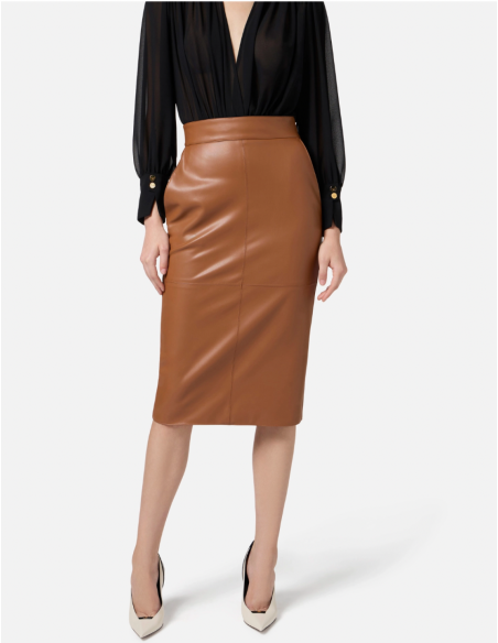 jupe cuir elisabetta franchi nice
