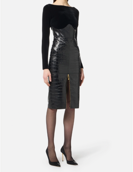 top cuir elisabetta franchi boutique nice