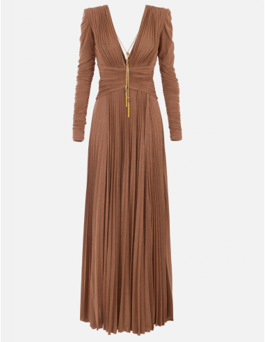 robe de soirée elisabetta franchi lurex brillant