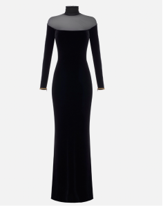 robe de soirée noir elisabetta franchi nice