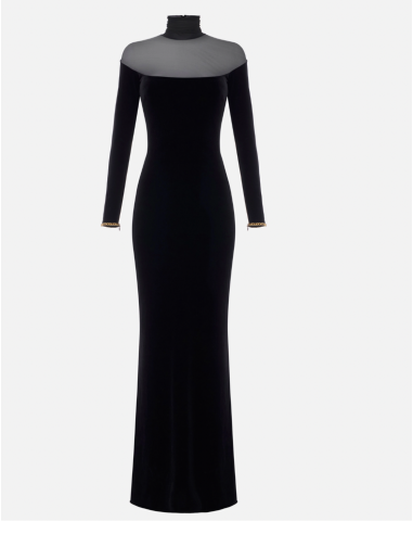 robe de soirée noir elisabetta franchi nice