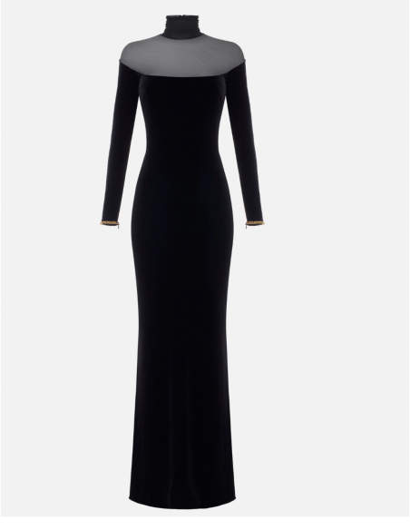 robe de soirée noir elisabetta franchi nice