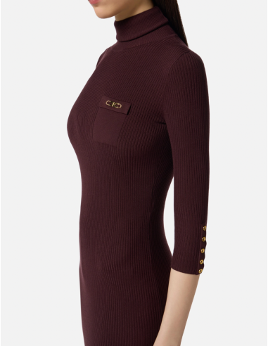 robe burgrundy elisabetta franchi nice boutique