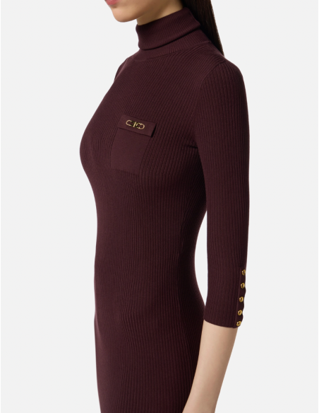 robe burgrundy elisabetta franchi nice boutique