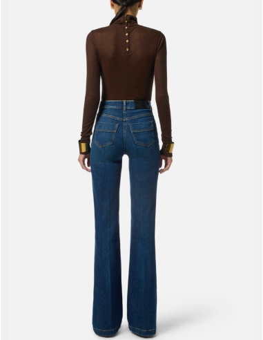 denim taille haute elisabetta franchi nice boutique