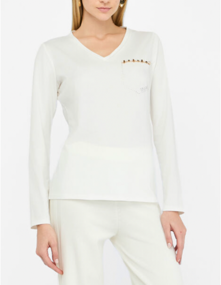 t-shirt blanc liu jo nice boutique 06