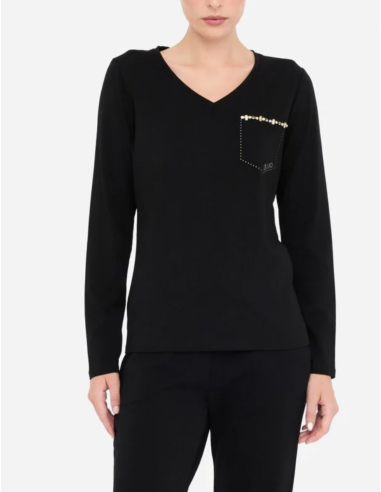 t-shirt noir liu jo nice boutique 06