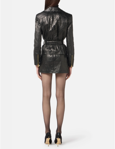 cuir croco noir elisabetta franchi nice 06 shopping