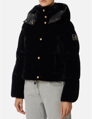 doudoune courte noire pour femme