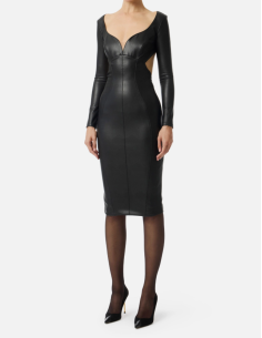 robe similicuir elisabetta franchi 2