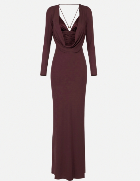ELISABETTA FRANCHI Robe en Jersey Merlot - ABR03