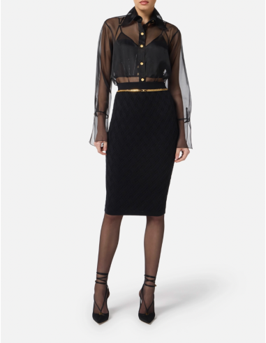 Chemise noire pour femme