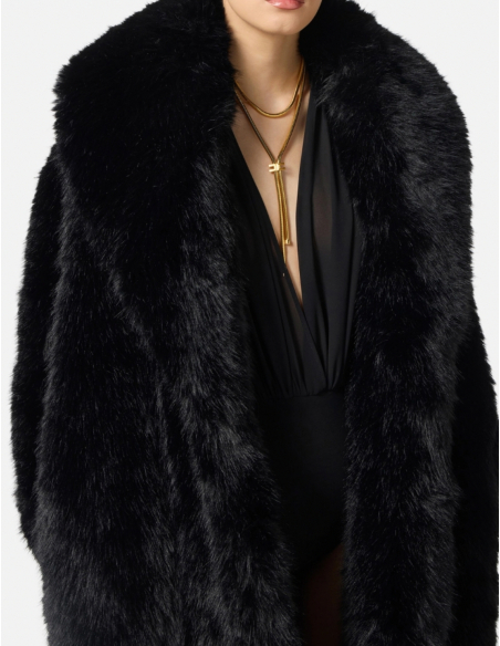 manteau noir marque de luxe