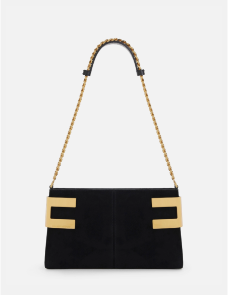 sac bandoulière noir elisabetta franchi