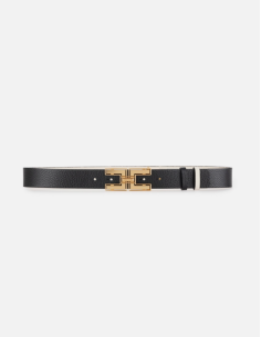 ceinture reversible noir blanc femme