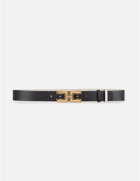 ceinture reversible noir blanc femme