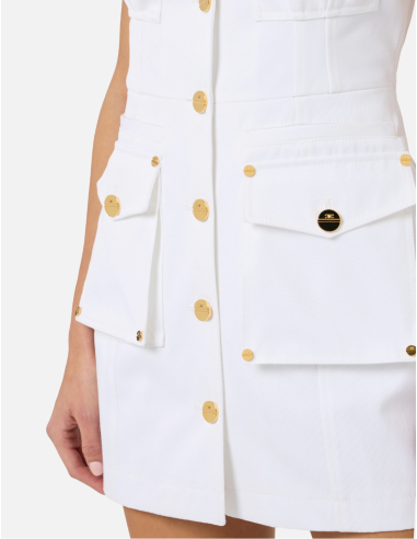 Regular fit gabardine dress modern