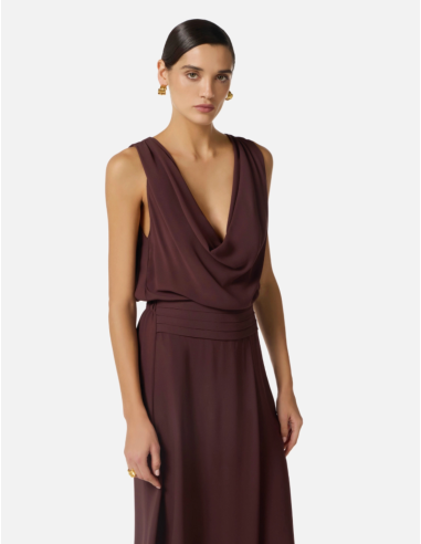 Viscose georgette women luxury dress