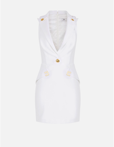 Double stretch crepe mini dress elegant