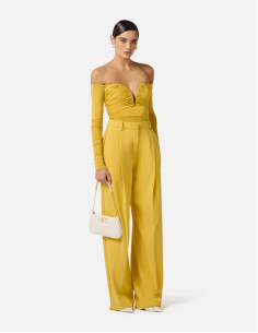 Lightweight crepe jersey bodysuit elegant 2