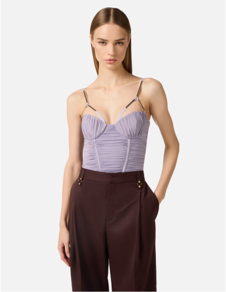 Elegant draping figure enhancing silhouette