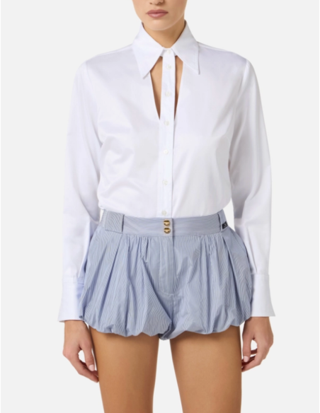 White cotton shirt elisabetta franchi