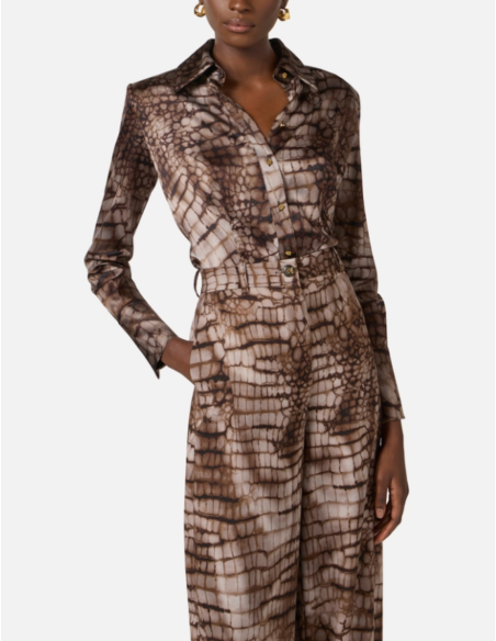 elisabetta franchi luxury alligator print