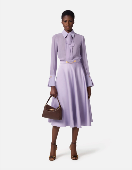 elisabetta franchi lilac shirt delivery