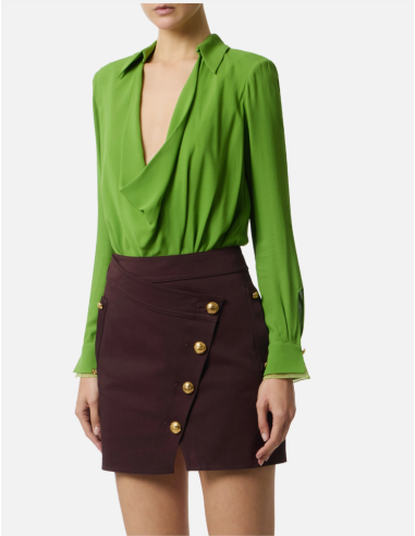 green bodysuit elisabetta franchi online