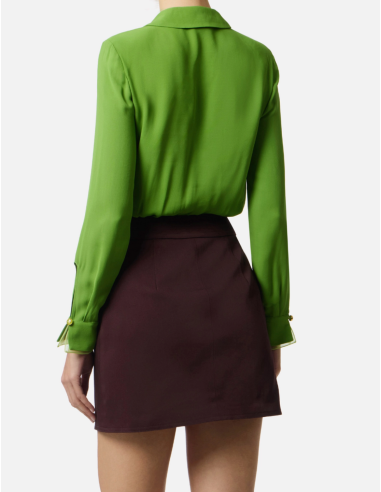 Green Elisabetta Franchi Bodysuit with Neckline...