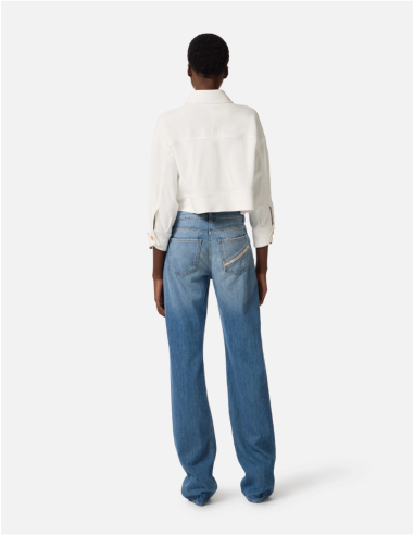 White coat gold details elisabetta franchi