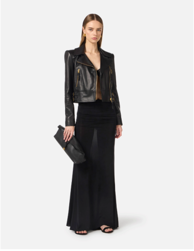 Leather jacket elisabetta franchi online