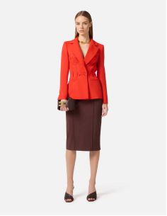 elisabetta franchi red blazer new 2