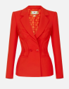 elisabetta franchi red blazer new