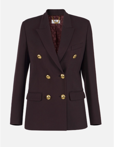 blazer marron elisabetta franchi nice